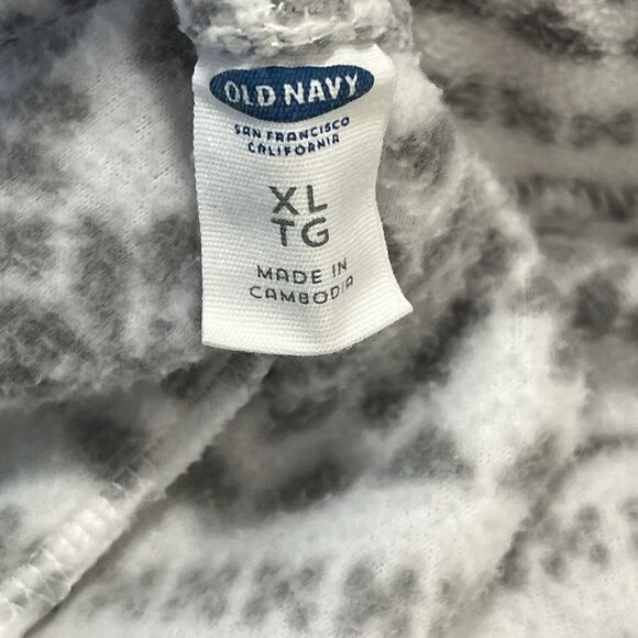 OLD NAVY MENS PAJAMA PANTS EXTRA-LARGE SNOWFLAKE FLEECE SLEEPWEAR DRAWSTRING - Picture 4 of 10